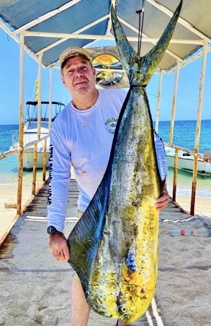 Nice Bull Dorado. Los Barriles Sportfishing. 