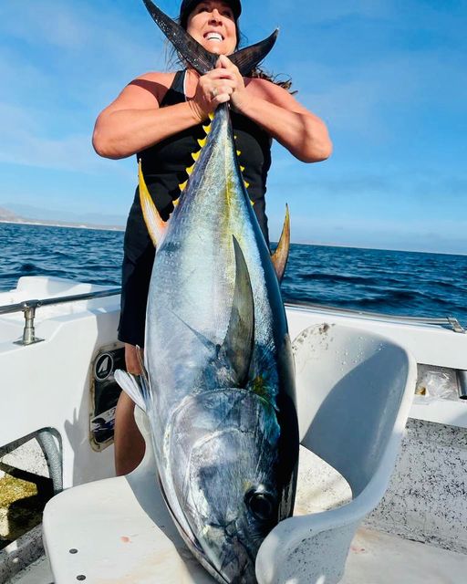 First Tuna of the season caught by Lori Leach-Stelzer